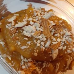 A picture of Channe ki daal ka halwa.
