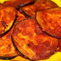 Brinjal fry A picture of Brinjal fry.