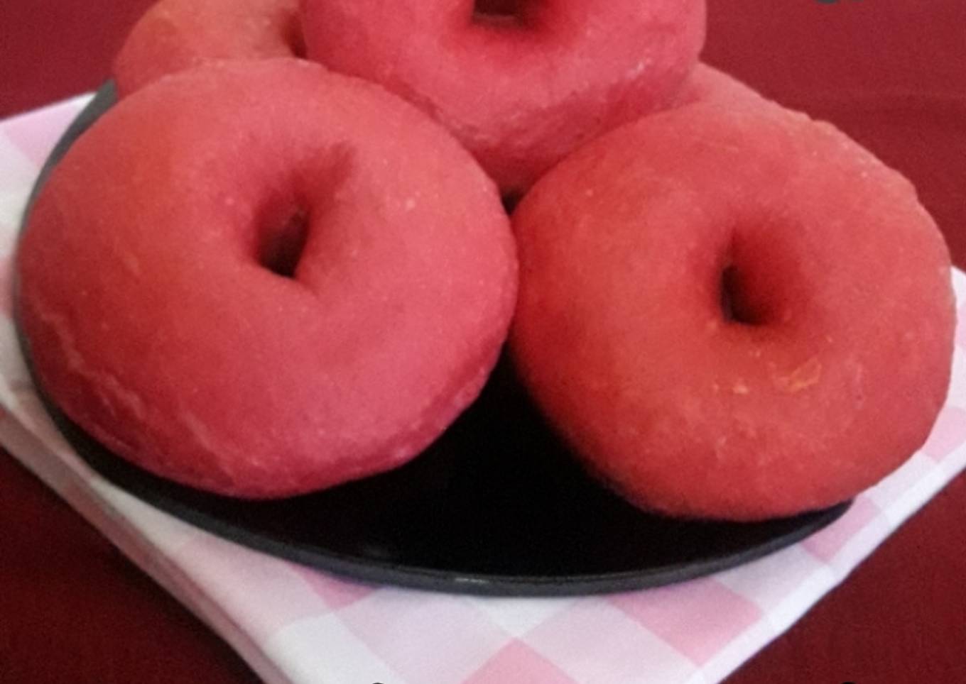Donat Buah Naga Tanpa Telur