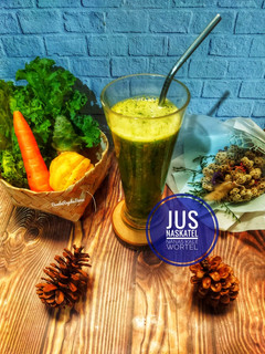 Foto resep 445. 🧃 Jus NasKaTel (Nanas Kale Wortel)