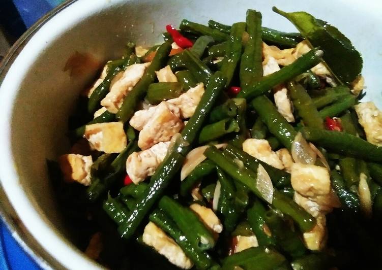 Orek tahu kacang panjang