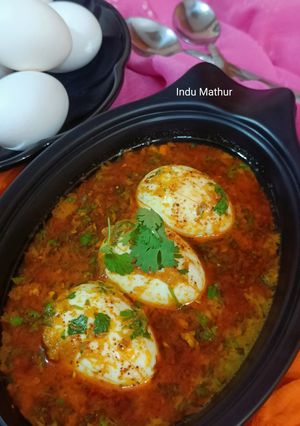 A picture of Egg Masala.
