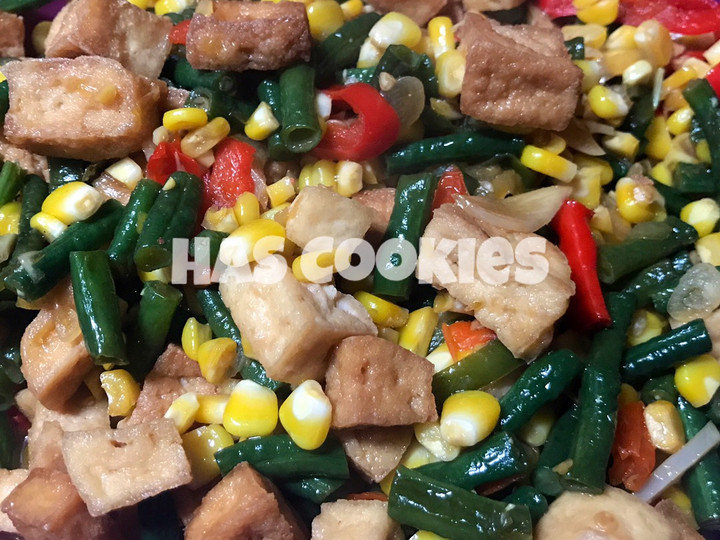 Resep Tumis Kacang Panjang Tahu Jagung, Enak Banget