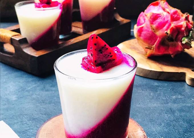 Resep Puding Buah Naga Susu Resep Puding Buah Naga Susu