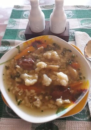 O poză a rețetei Supă de conopidă cu tarhana.
