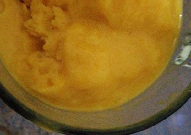 Es cream mangga home made