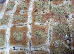 صورة لوصفة بسبوسة كاروهات