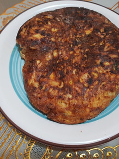 Una foto de Tortilla reciclada