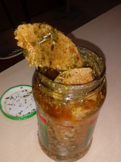Una foto de Lengua la vinagreta vegana o Seitán a la vinagreta