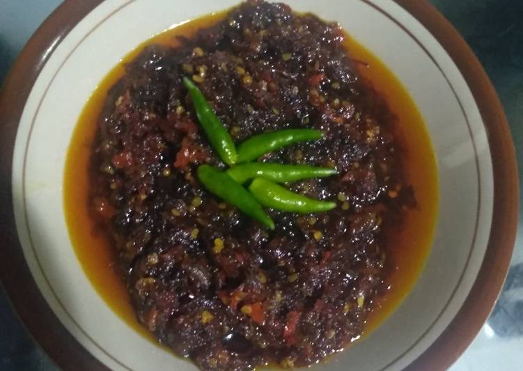 Daging suwir balado/ Dendeng rabe rica super mudah