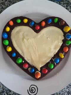 Una foto de Brownie de plátano sin gluten ni huevo