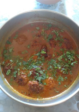 A picture of Cabbage kofta.
