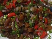 Una foto de ceviche de algas