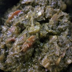 A picture of Sarso saag.
