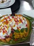 Surprise dahi bhala and mango smoothie
