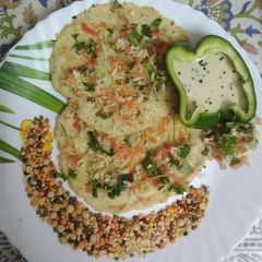 Multi grain uttapam A picture of Multi grain uttapam.