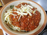 Salsa de tomate y carne