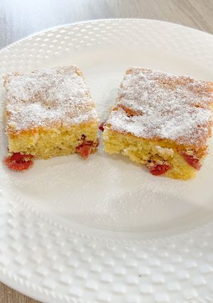Meggyes sütemény recept fotója