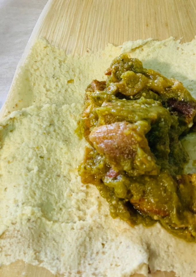 Una foto de Tamales de Chicharrón