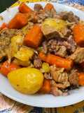 Veal Stew Blanquette-Style with Bacon, Potatoes, and Carrots