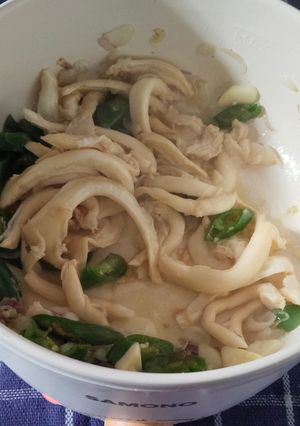 Foto resep Jamur Tiram Cabe Ijo (Panci Listrik)