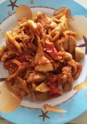 Foto resep Jamur crispy pedaas😀😀