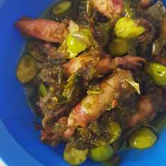 A picture of Cumi Asin Pete Sambel Ijo.