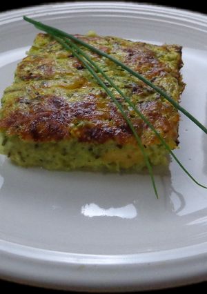 Una foto de Clafoutis salado (soufflé de zucchinis)