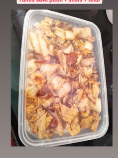 Foto resep Tumis Kering Sawi Putih Sosis Telur