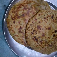 Aloo ka paratha A picture of Aloo ka paratha.