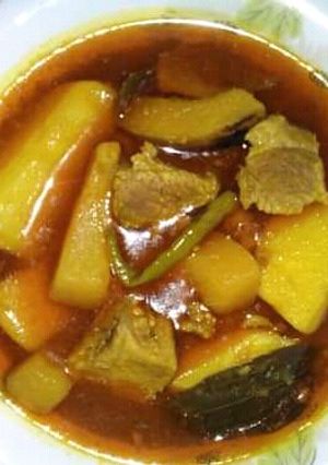আলু শাতকরা দিয়ে গরুর গোশত রান্না, রেসিপির প্রধান ছবি