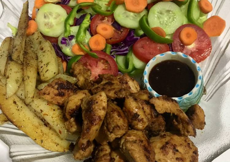 Simple Way to Prepare Any-night-of-the-week Boneless chicken tikka in fry pan