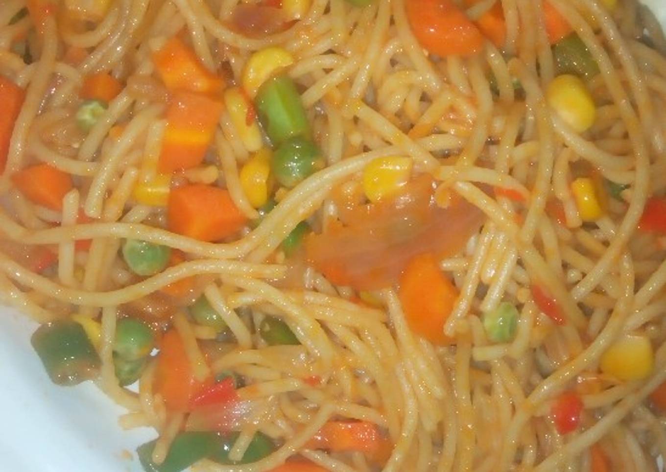 Veggies spaghetti