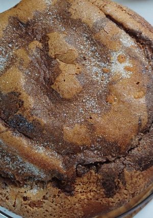 Una foto de Torta rápida marmolada