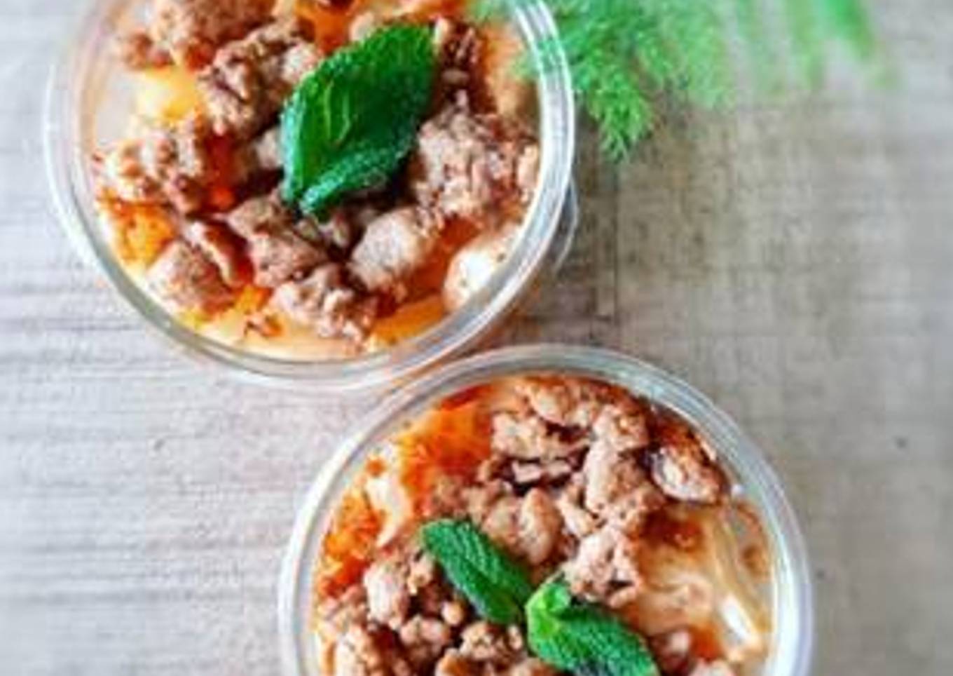 Crumble aux pommes, cassonade pure canne & cannelle