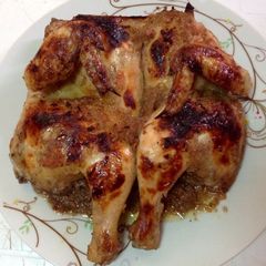 A picture of Mom's delicious chicken recipe.