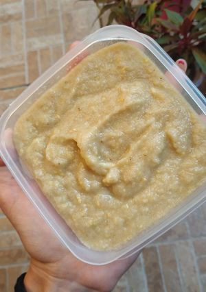 Almás banános baba pép recept fotója