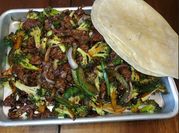 A picture of beef and broccoli
