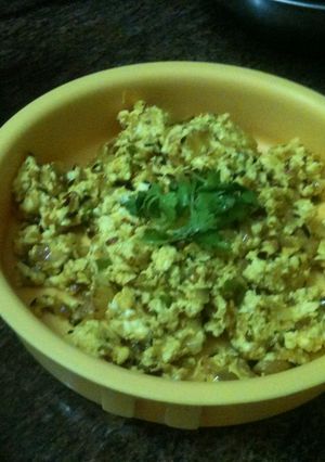 A picture of Paneer Burji.