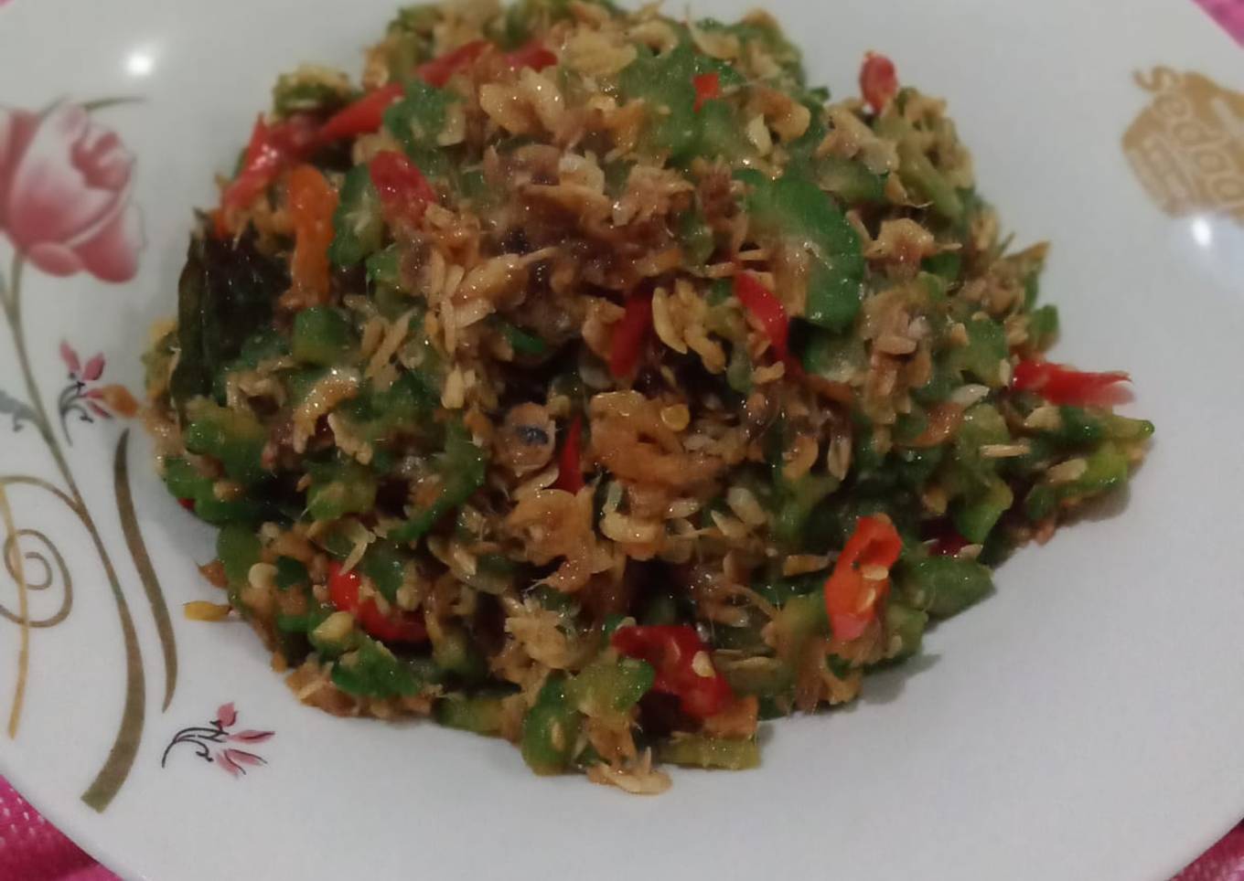 Tumis Pare dengan Udang Rebon, Anti Pahit dan Bikin Nagih