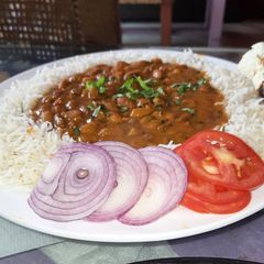 A picture of Delicious Rajma at home.