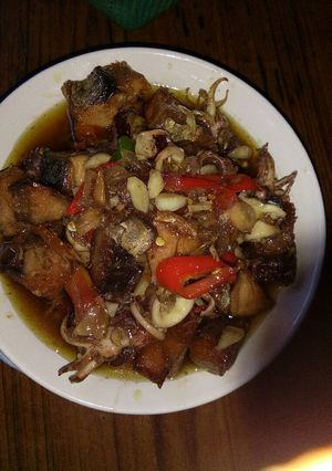 Foto resep Asam manis Cumi vs Tenggiri asin 😋