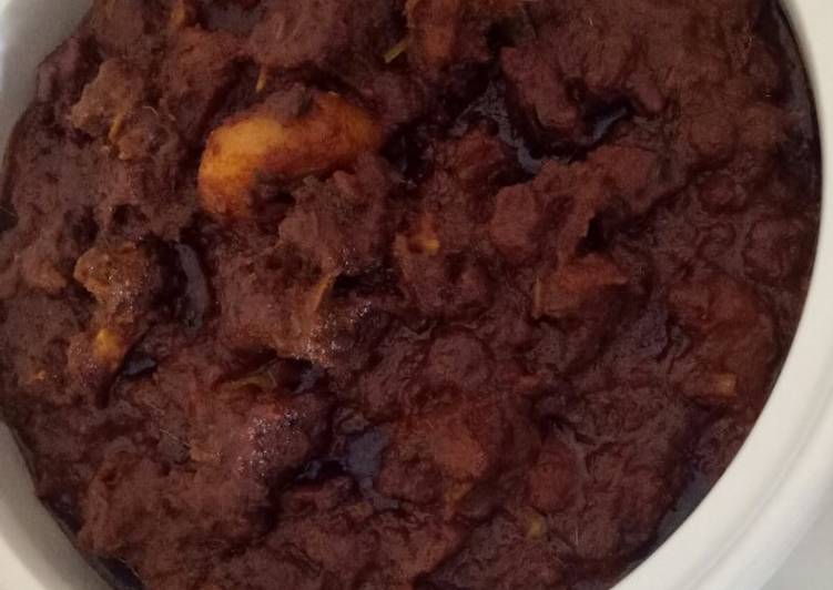 Rendang daging ruse cik rose