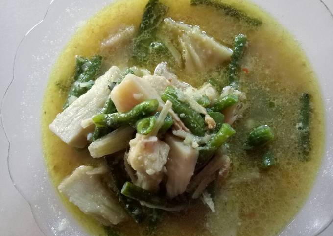 Resep: Sayur lodeh tewel (nangka muda) Kekinian