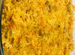 صورة لوصفة رز باييلا بالخضار