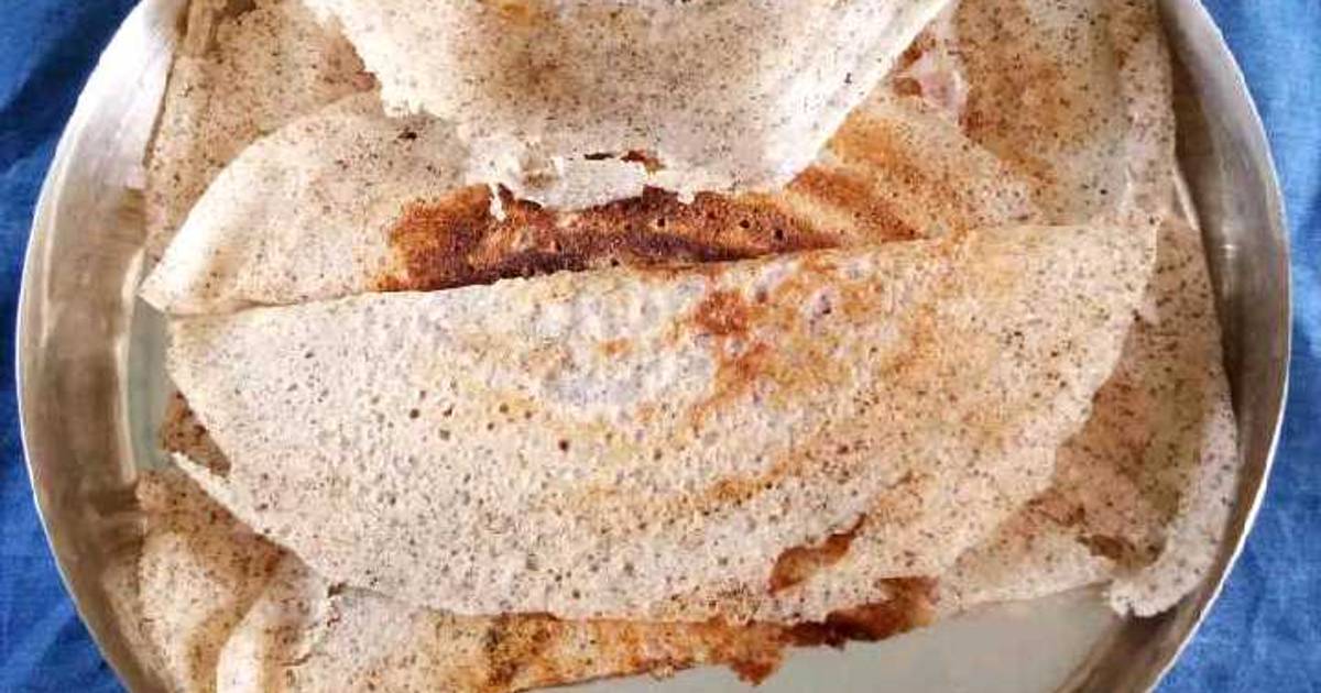 Sprouted Ragi, Rice Dosa Recipe by Rajeshwari Bhat - Cookpad