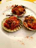 Vieiras a la gallega gratinadas