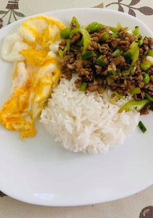 รูปของ หมูสับผัดพริกหยวก เมนูที่ 13