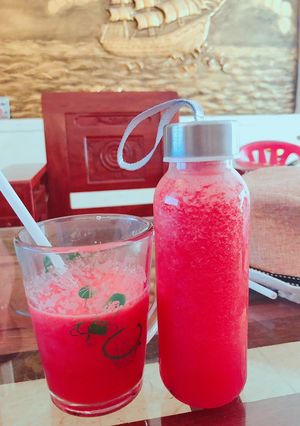 Hình của món Sinh tố dưa hấu.