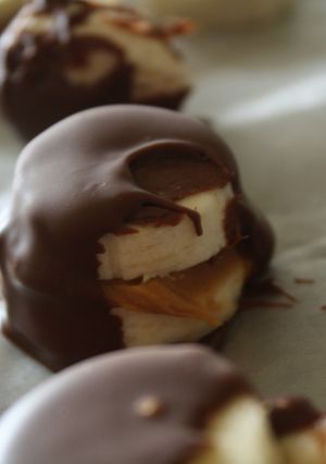 Una foto de Plátano con chocolate